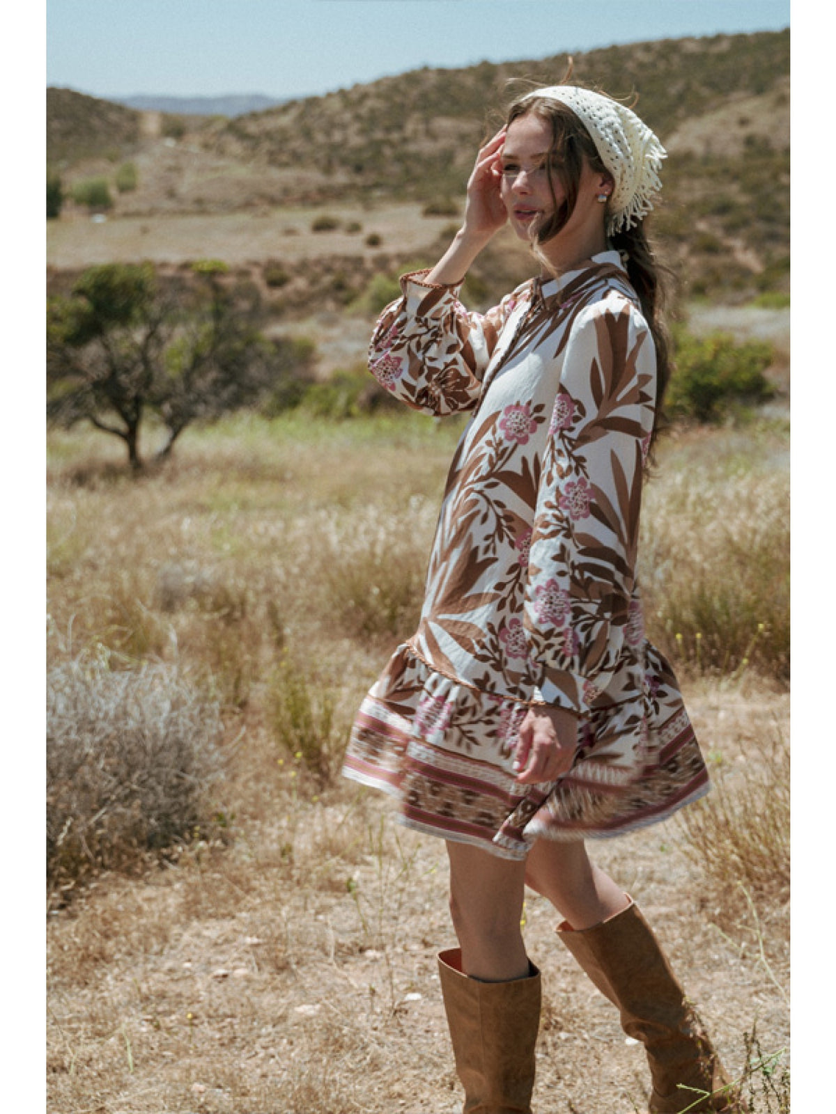 Puff Sleeve Floral Dress