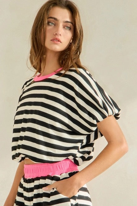 Bubble Hem Short Set