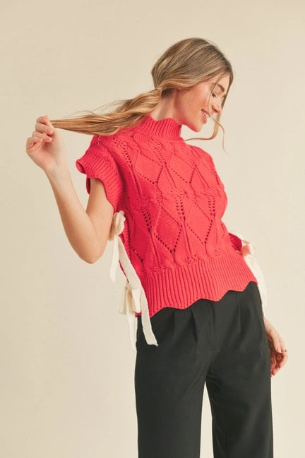 Mock Neck Sweater Vest