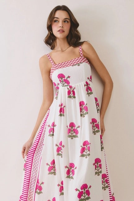 Square Neck Midi Dress