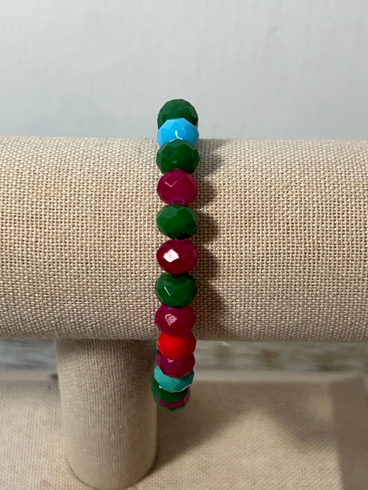 Multi Color Beaded Stretch Bracelet