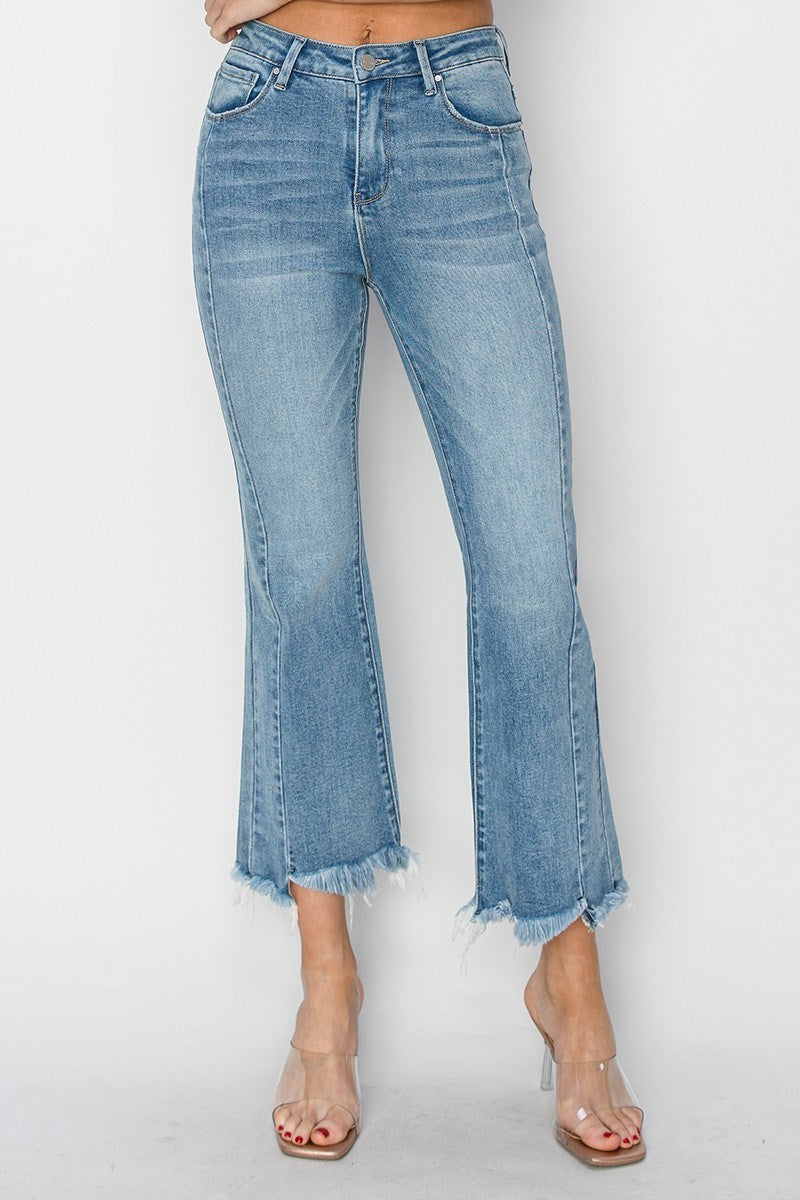 Risen High Rise Ankle Flare Jean