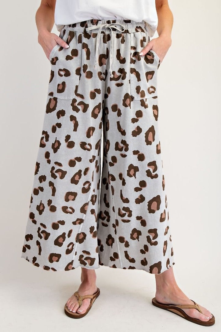 Easel Cheetah Print Pants