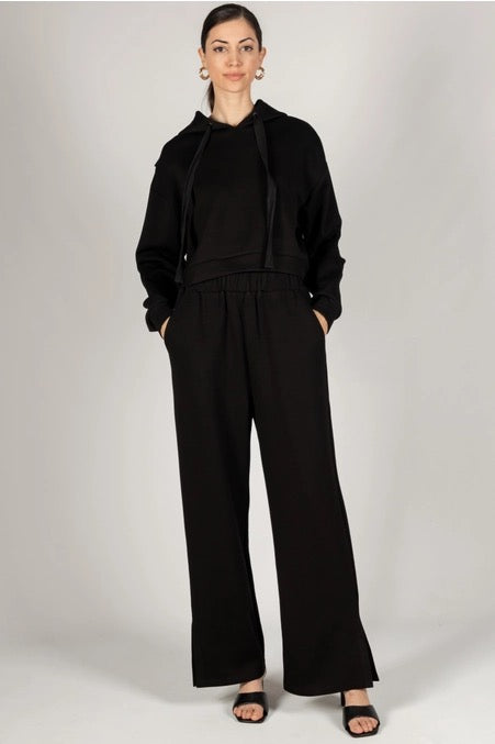 P. Cill Butter Modal Side Binding Wide Leg Pants