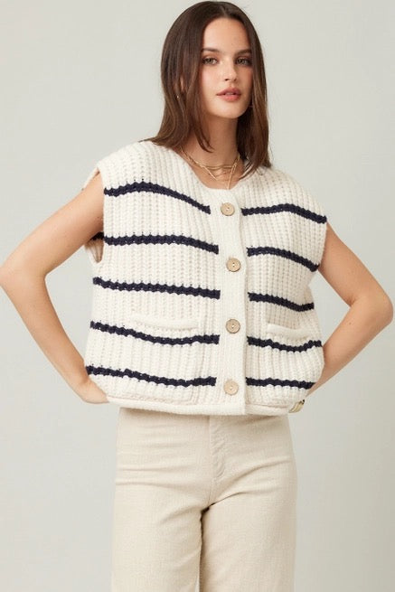 Striped Sweater Vest
