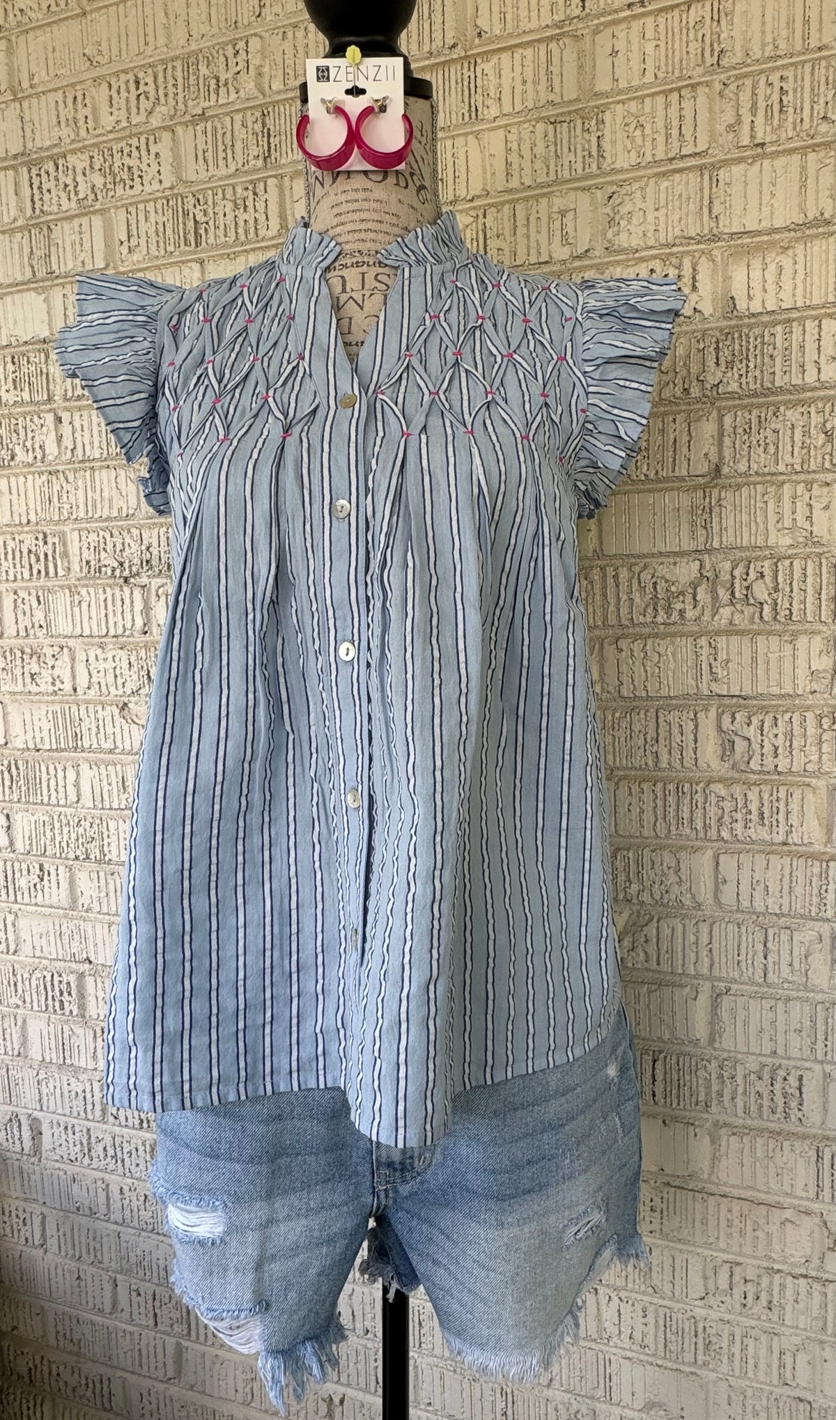 THML Pleated and Hand Knotted Top