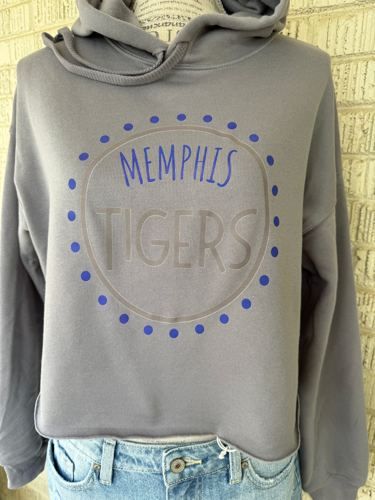 Memphis Tigers Circle Cropped Sweatshirt