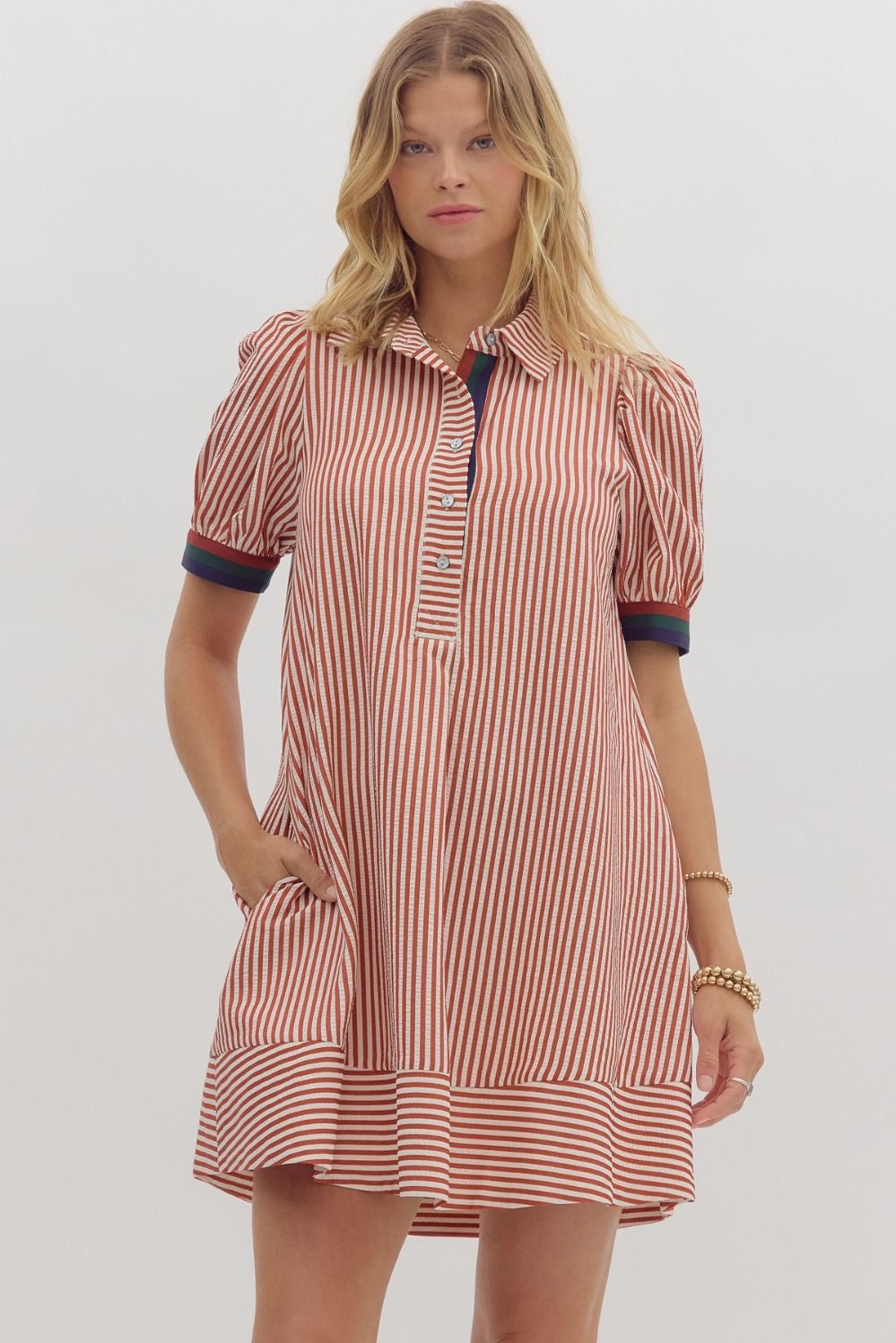 Striped Swing Dress
