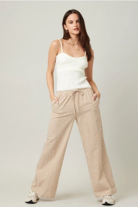 Striped Wide Leg Pants