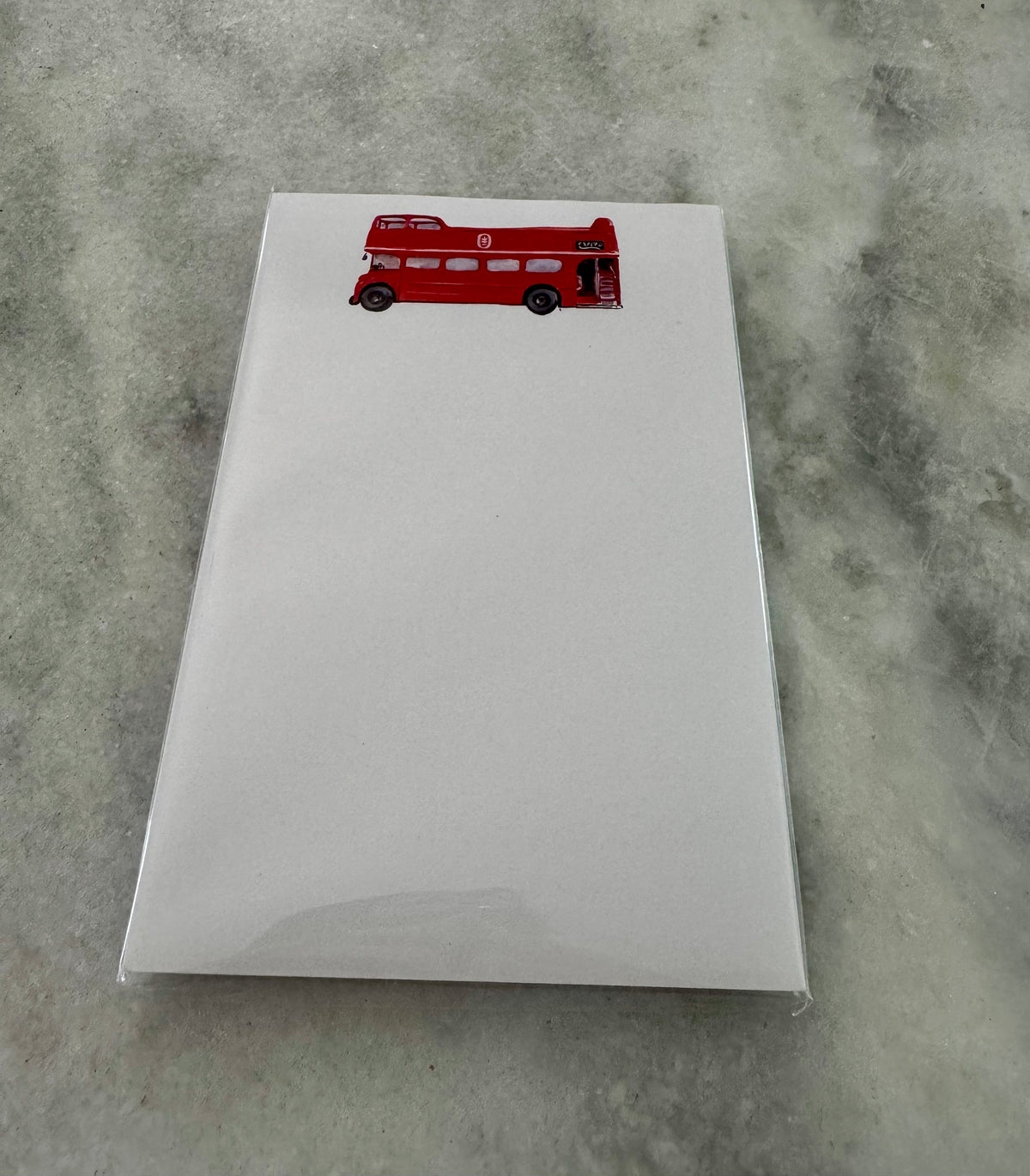 Double Decker Bus Notepad