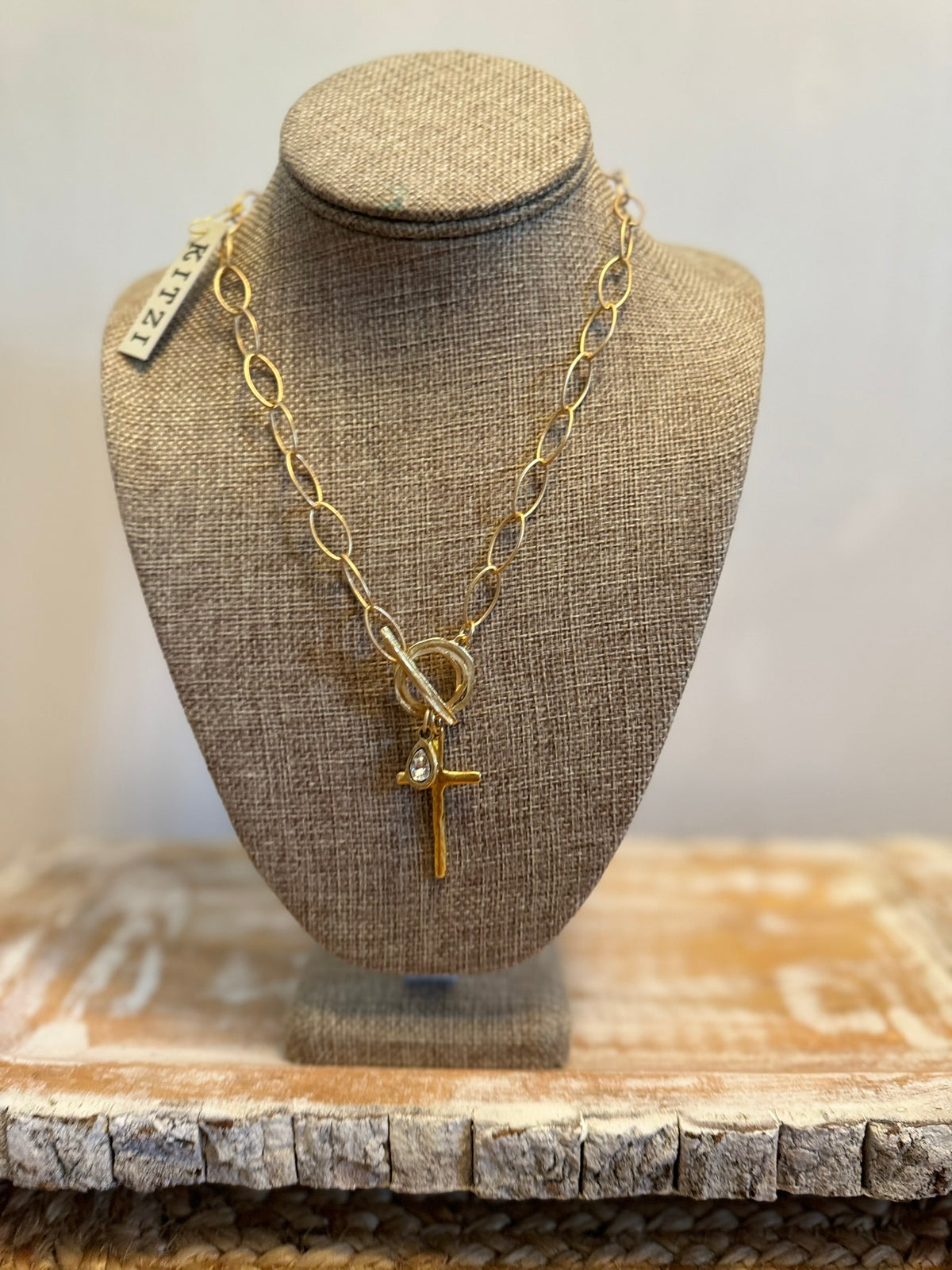 Kitzi Link Cross Necklace