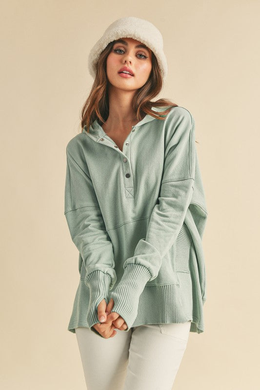 Oversized Hooded Pullover